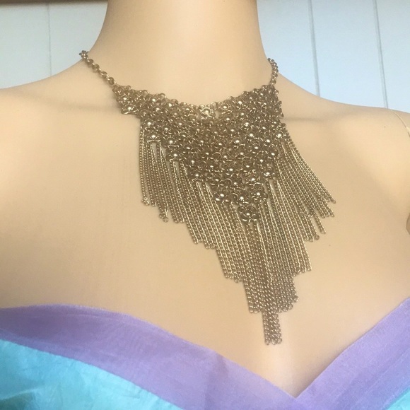 🆑 Gypsy Love | Gold tone gypsy boho statement necklace. - Picture 2 of 4